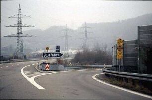 Ausfahrt Süd von Fahrbahn Süd (AD Weil am Rhein Richtung Rheinfelden)