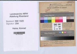 Entnazifizierung Konrad Heine , geb. 18.02.1898 (Werkmeister)