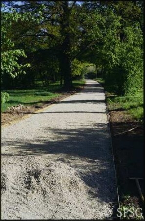 Potsdam, Park Sanssouci, Sanierung des Weges zum Bornstedter See.