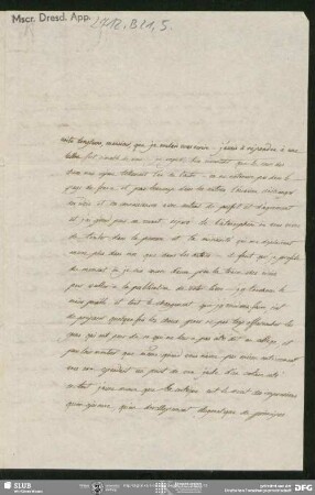 Eigenh. Brief von Amable-Guillaume-Prosper Brugière de Barante an August Wilhelm von Schlegel, Napoléon, 25.07.1811