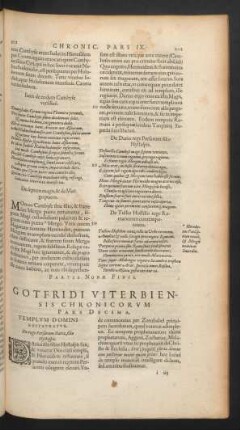 Gotfridi Viterbiensis Chronicorum Pars Decima.
