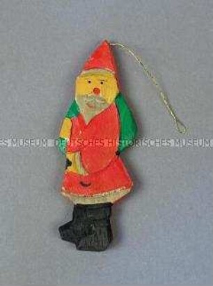 Christbaumschmuck: Weihnachtsmann mit Sack
