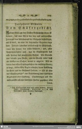 Funfzehnter Abschnitt. Vom Schäfergedicht