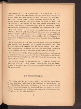 Die Rückwirkungen