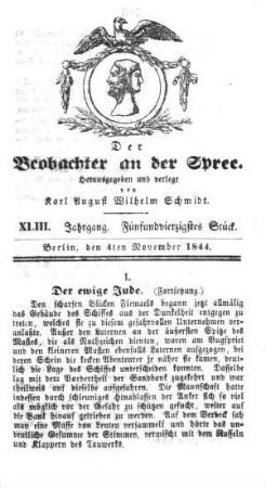 45. Stueck, 4. November 1844