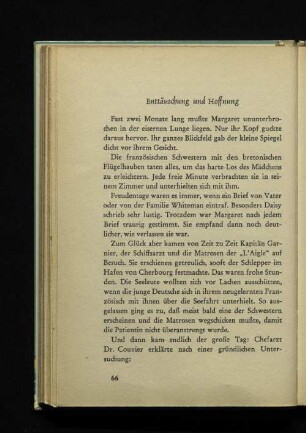Enttäuschung und Hoffnung