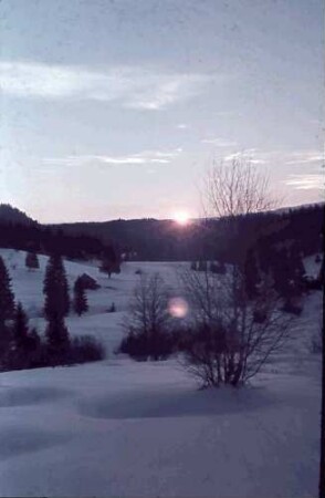 Poiana Brasov: Sonnenuntergang