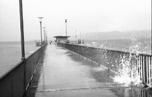 Wasserburg: Sturm am Landungssteg