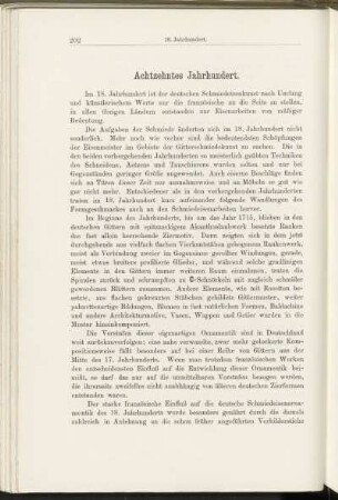Achtzehntes Jahrhundert.