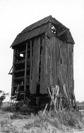 Großräschen-Wormlage. Bockmühle, Mühlenweg 9, ruinös