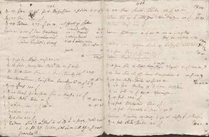 Ausgaben, von Karoline Luises Hand.