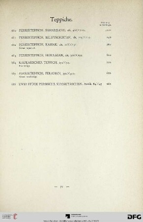 Teppiche (Nr. 680-686)