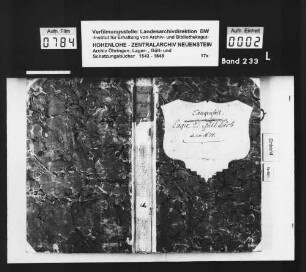 Lager- und Gültbuch über Langensall.