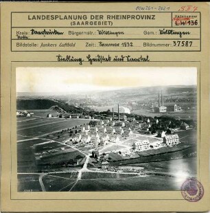 Völklingen, Siedlung Heidstock und Blick ins Saartal