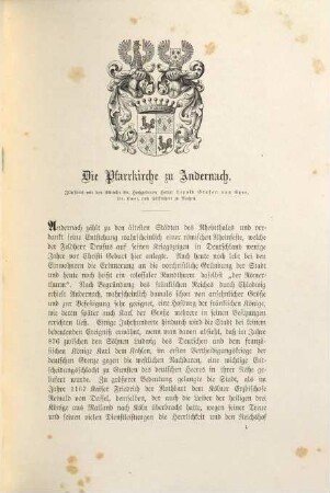 Rheinlands Baudenkmale des Mittelalters : ein Führer zu den merkwürdigsten mittelalterlichen Bauwerken am Rheine und seinen Nebenflüssen, 1