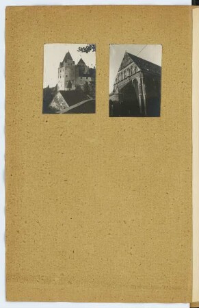 Burg Trausnitz, Landshut. Kirche, Landshut: Ansichten (aus: Skizzen- und Fotoalbum 6)