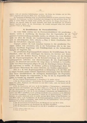 b) Geschäftshäuser für Provinzialbehörden.
