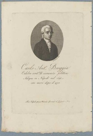 Bildnis des Carlo Ant.o Broggia