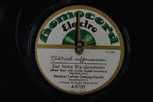 Der frohe Wandersmann : (Wem Gott will rechte Gunst erweisen) / (Mendelssohn)