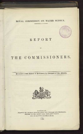 [Band 1]: Report : presented to both Houses of Parliament by Command of Her Majesty