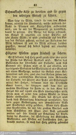 Hölzerne Pfosten gegen Fäulniß zu sichern