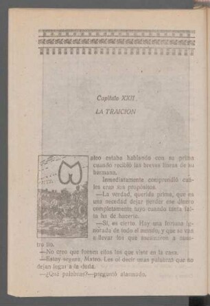 Capítulo XXII - La traición
