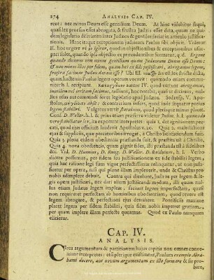 Cap. IV. Analysis