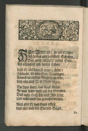 [Andachtsrede: Friedrich Theodofius Schöpffer.]