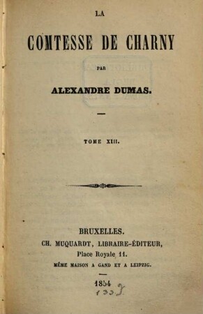 La Comtesse de Charny, 13
