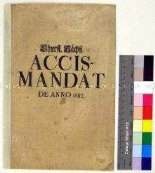 Mandat von Johann Georg III. Kurfürst von Sachsen betreffend die Landsteuer