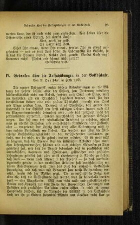 Gedanken über die Aufsatzübungen in der Volksschule
