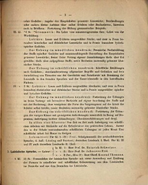 Programm der Kantonsschule in Zürich. 1864/65