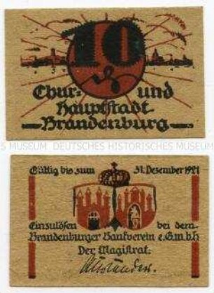 Brandenburg, Notgeld 10 Pfennig