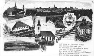 Obercunnersdorf-Kottmarsdorf. Ortsansichten, Ansichtskarte, Repro