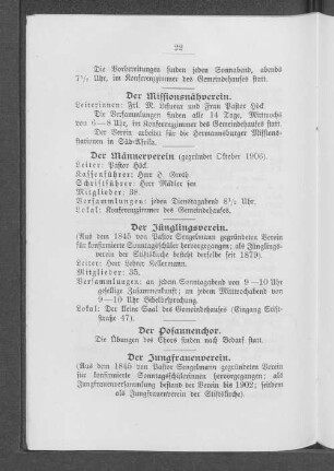 Der Männerverein