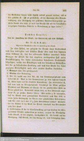 Sechstes Capitel. Von der Zumessung der Strafe, Concurrenz und dem Rückfall