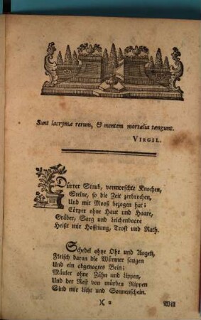 Poetische Gedanken über Tod, Grab und Verwesung