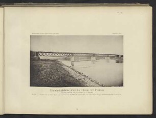 Eisenbahnbrücke über die Donau bei Poikam.