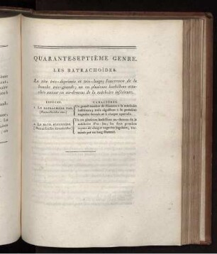QUARANTE-SEPTIÉME GENRE