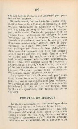 Théatre et musique