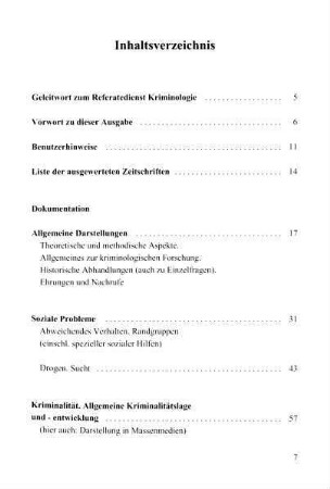 7-10, Inhaltsverzeichnis