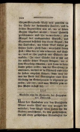 XXV. Mathilde reizt die Neugierde der Herzoginn von Österreich.