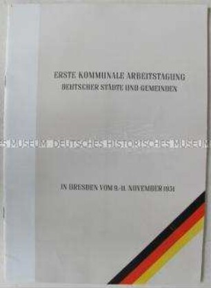 Bild-Dokumentation zur 1. Kommunalen Arbeitstagung deutscher Städte 1951 in Dresden