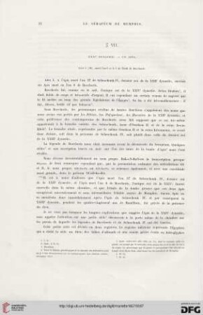 § VII: XXIVe Dynastie – Un Apis