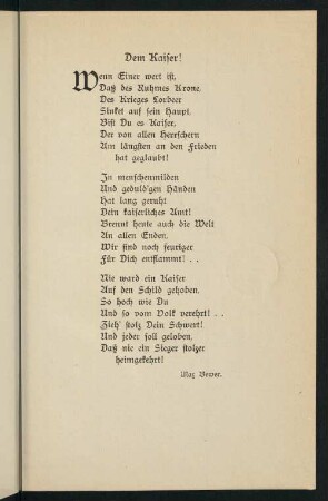 9-30, Dem Kaiser! - Deutsches Flottenlied