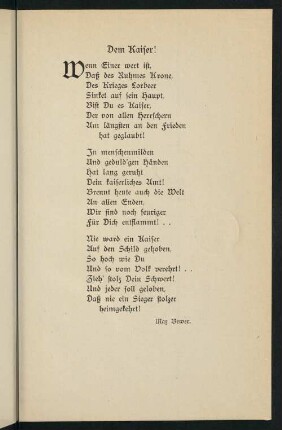 9-30, Dem Kaiser! - Deutsches Flottenlied
