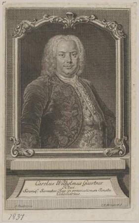 Bildnis des Carolus Wilhelmus Gaertner