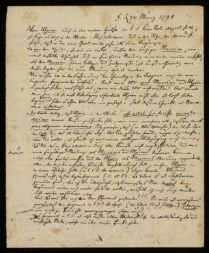 41: Brief von Johann Christoph Koch an Gustav Hugo, Gießen, 20.3.1798