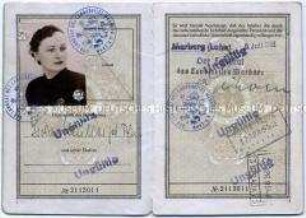 Reisepass der Bundesrepublik Deutschland von Isolde Müller - Familienkonvolut