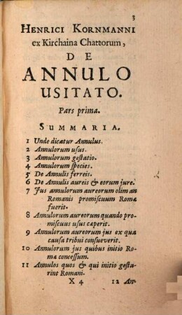De annulo triplici: Usitato, Sponsalitio, Signatorio : Tractatus absolutissimus, in tres partes divisus